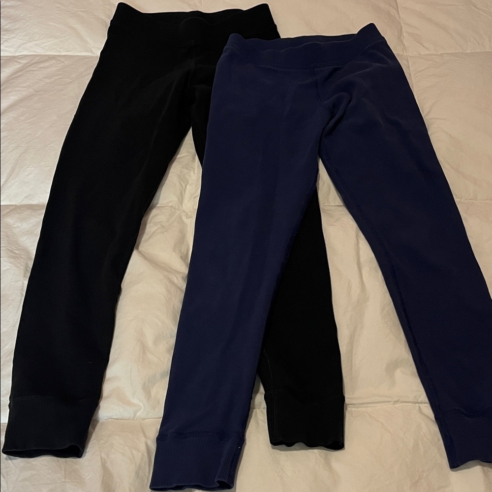 Hanna Andersson Black and Navy Kids Leggings